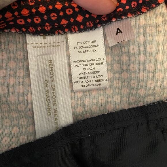 ANN Taylor Loft Women's 2 Marisa Pink Geometric Business Ankle‎ Pants Colorful - Picture 14 of 14